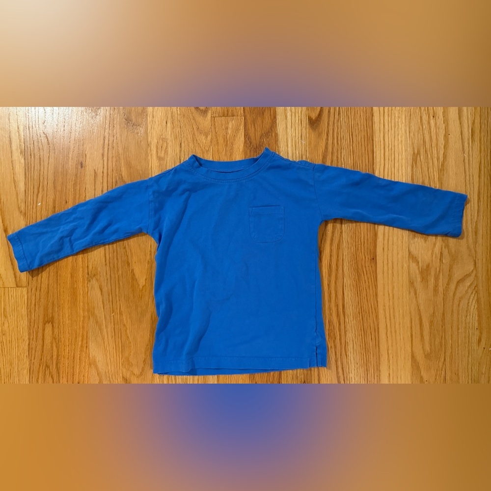 Primary Bright Blue Long Sleeve Tee